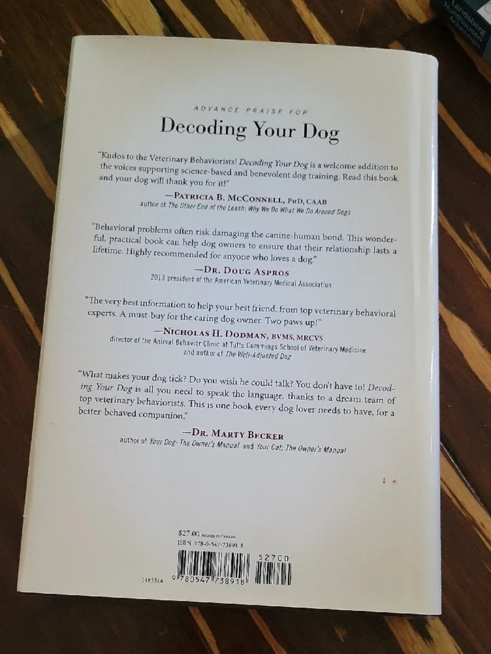 Decoding Your Dog - Hardcover